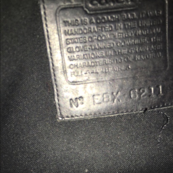 COPY - Vintage Leather-trimmed Authentic Coach Ha… - Picture 3 of 3